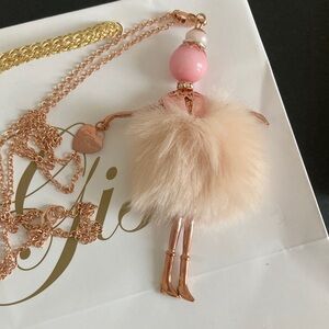THE ORIGINAL Gisel 🇮🇹 Doll Pendant in Rosegold with Necklace Chain & Hook